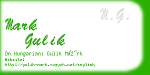 mark gulik business card